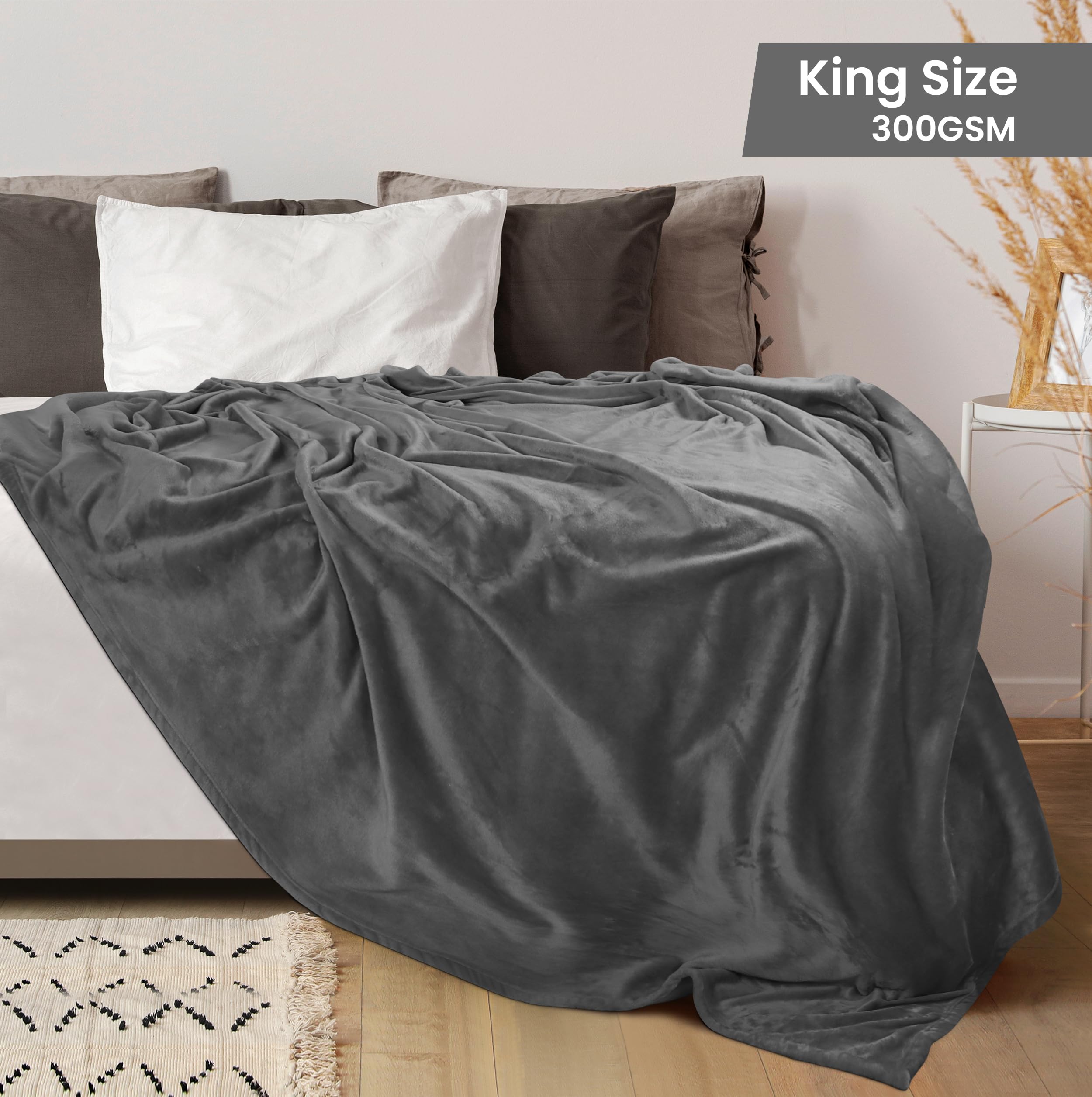 Utopia Bedding ultra-soft microfiber blanket enhances sofa comfort