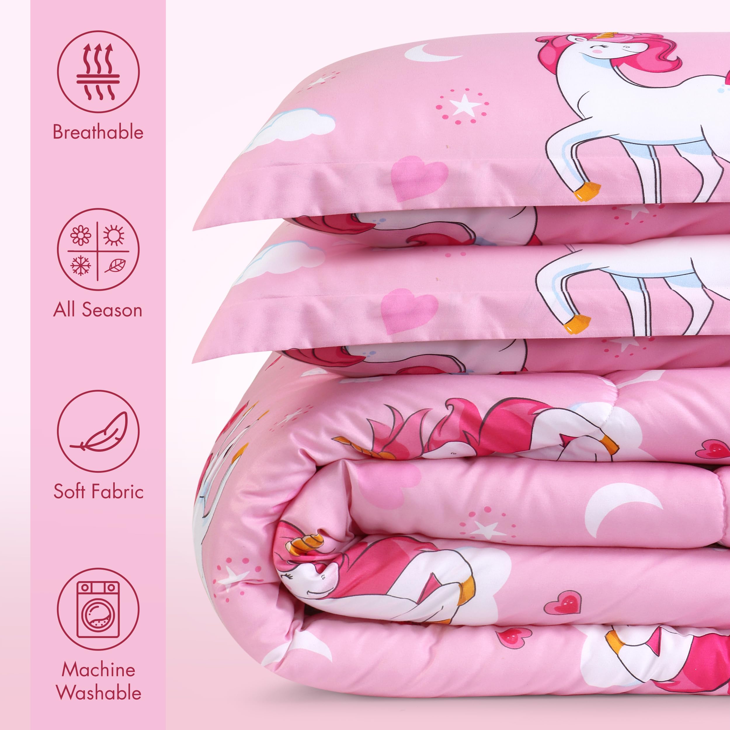 Utopia Bedding unicorn kids comforter set two-sided design ideal for quick room refreshes