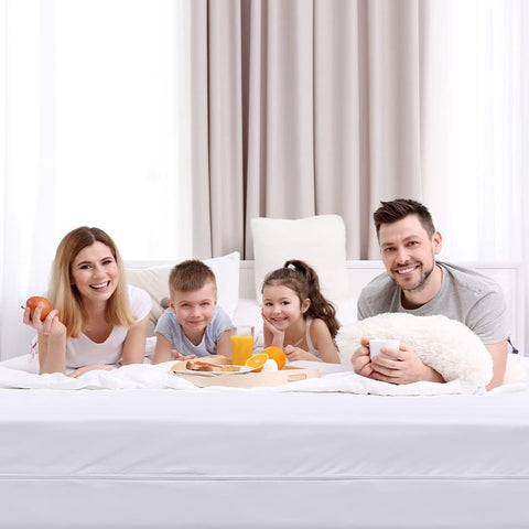 Utopia Bedding waterproof mattress encasement blocks spills from reaching the mattress