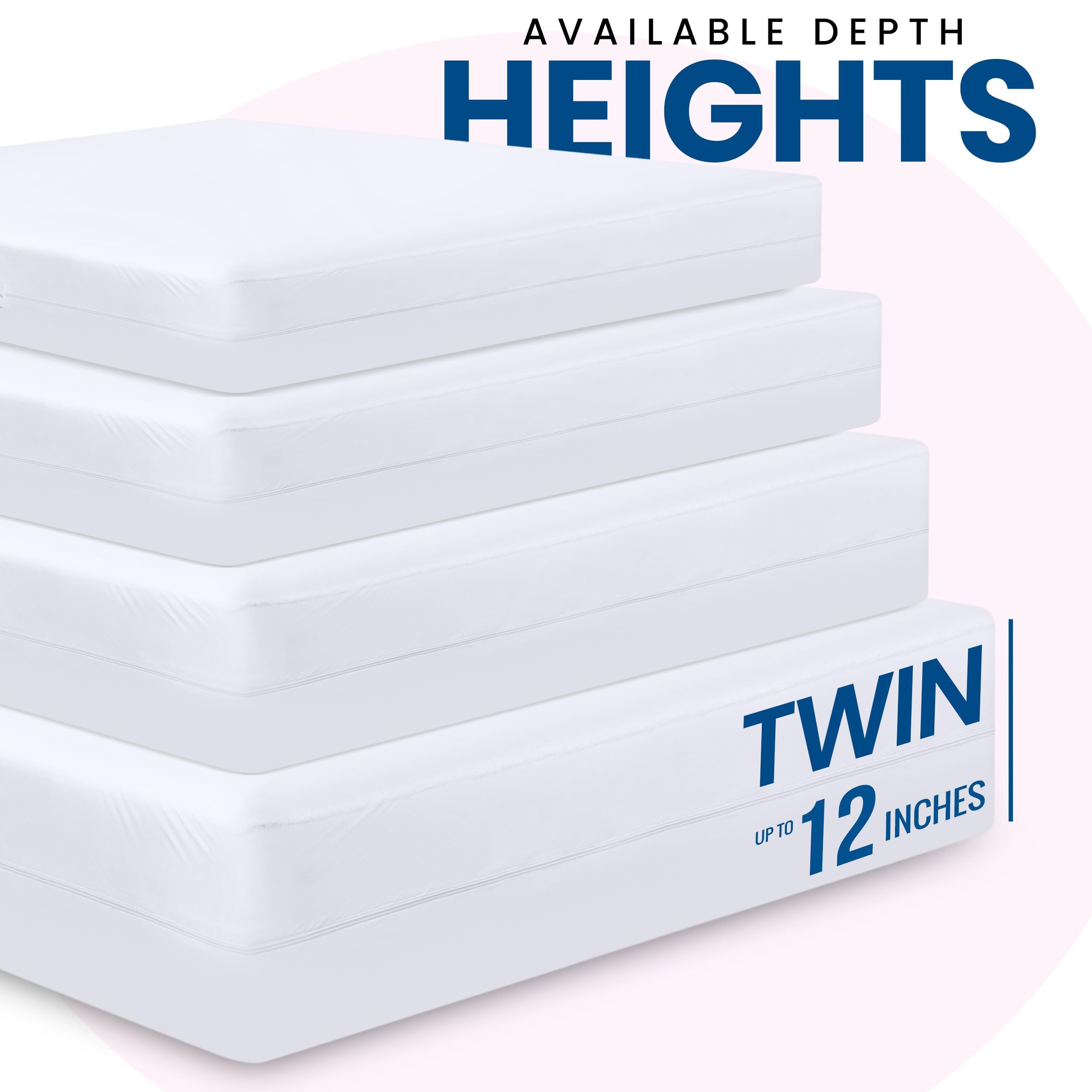 Utopia Bedding waterproof twin mattress cover keeps your bed dry.