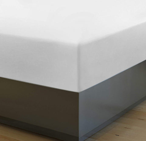 Utopia Bedding white fitted sheet blends with any bedroom style.