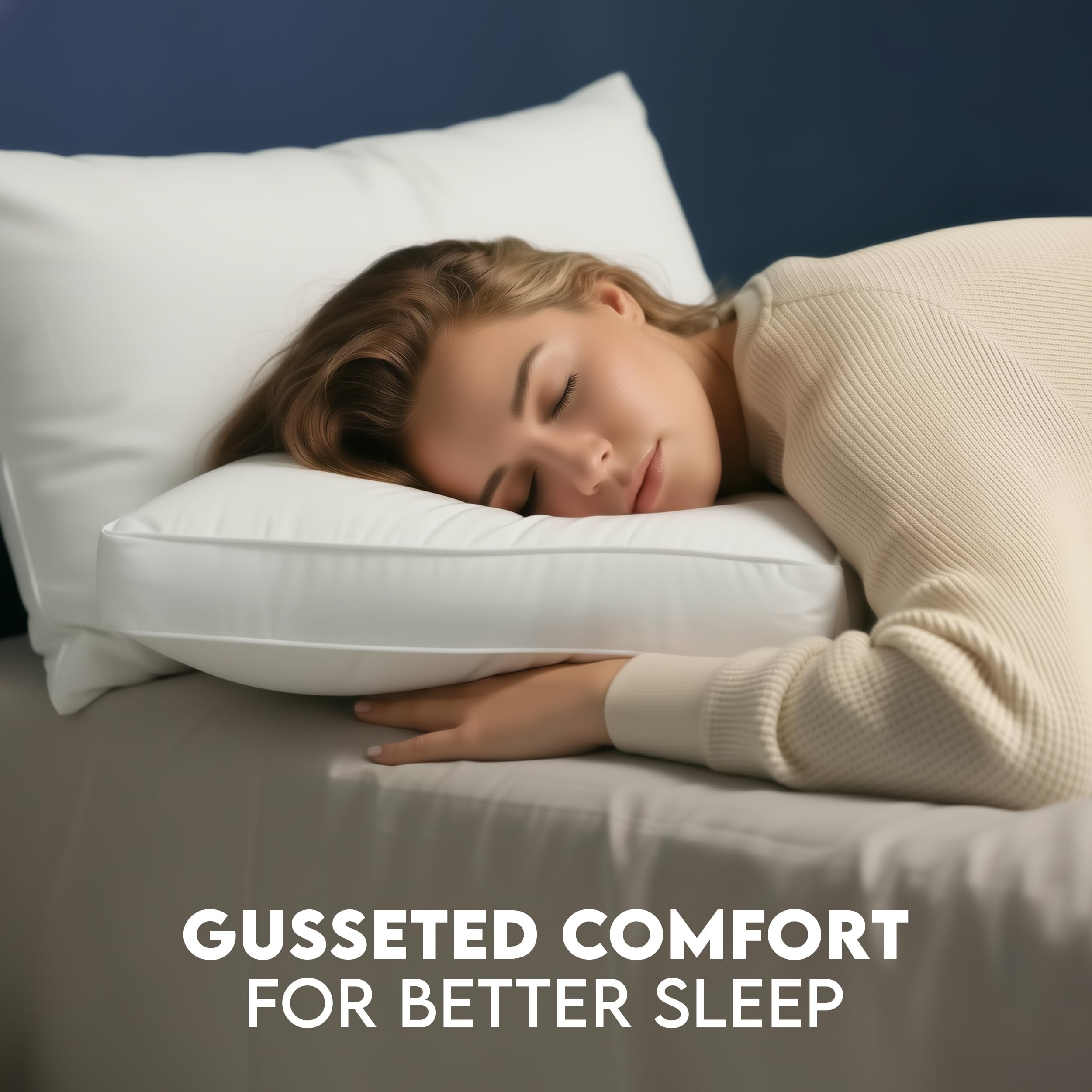 Utopia Bedding white piping hotel style detail conveys durable premium look