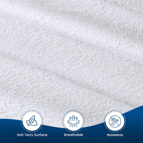 Utopia Bedding white twin protector complements any bedroom décor and bedding set.