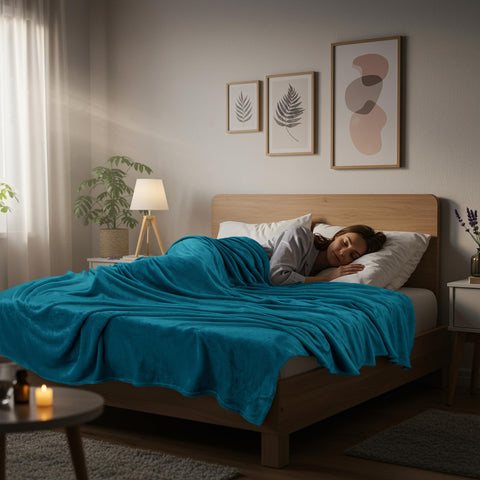 Utopia Bedding king-size blanket ready for winter camping or travel warmth