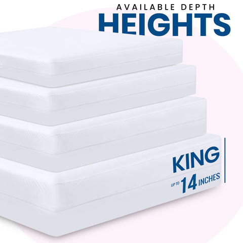 Zippered six-sided encasement from Utopia Bedding offers dust mite protection and spill defense