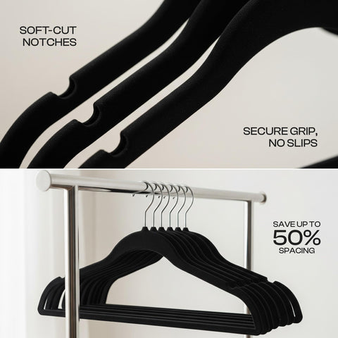 Utopia Home 360-degree swivel hook enables easy outfit changes.