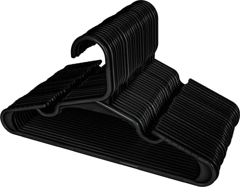 Utopia Home care instructions for kids hangers in black