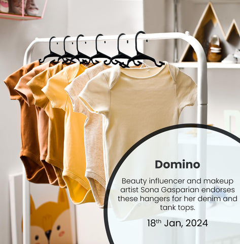Utopia Home compact design hangers for closet organization in black