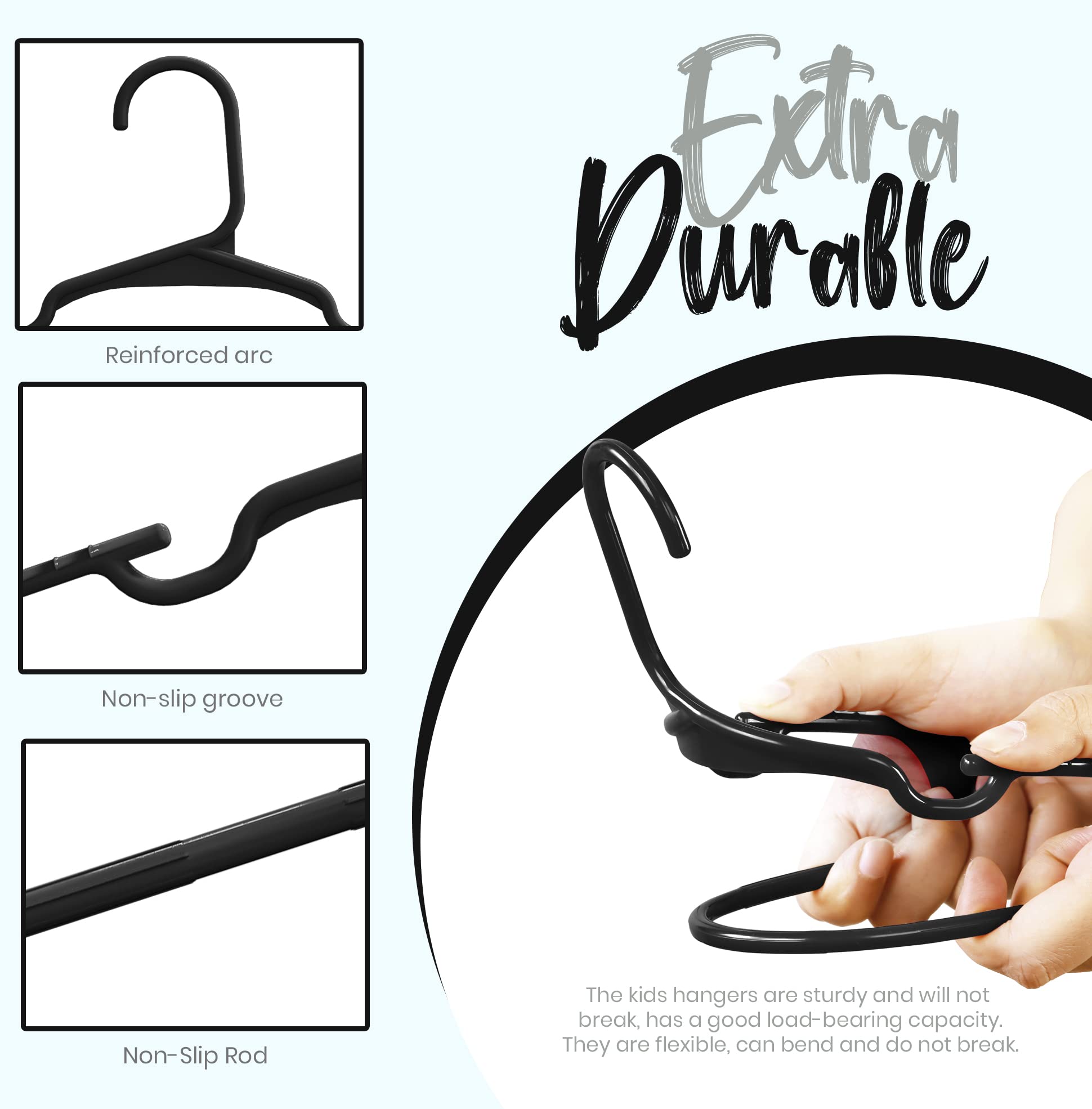 Utopia Home Kids Hangers ready for gifting to new parents.