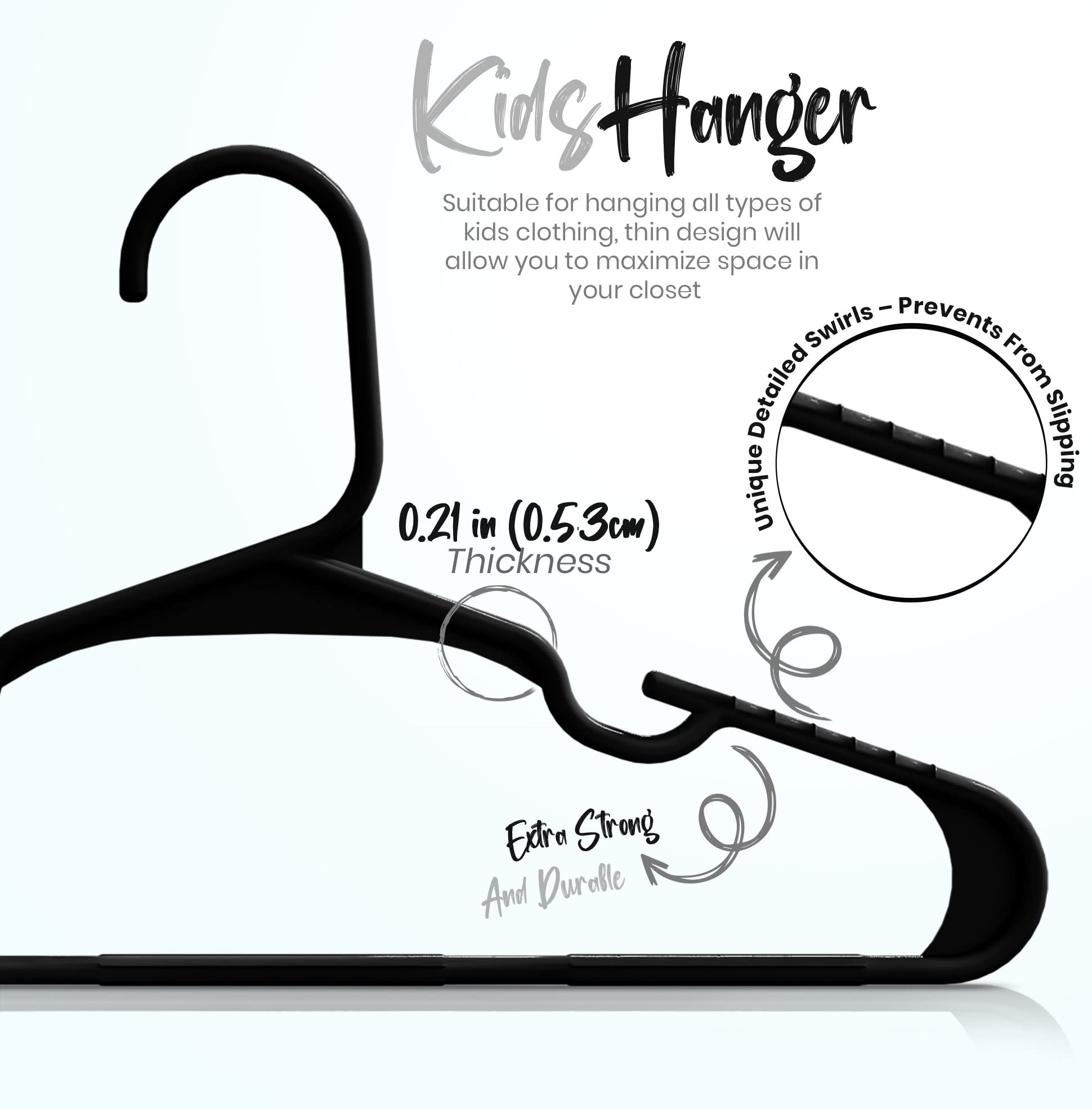 Utopia Home Kids Hangers ideal for nursery use and travel packing.