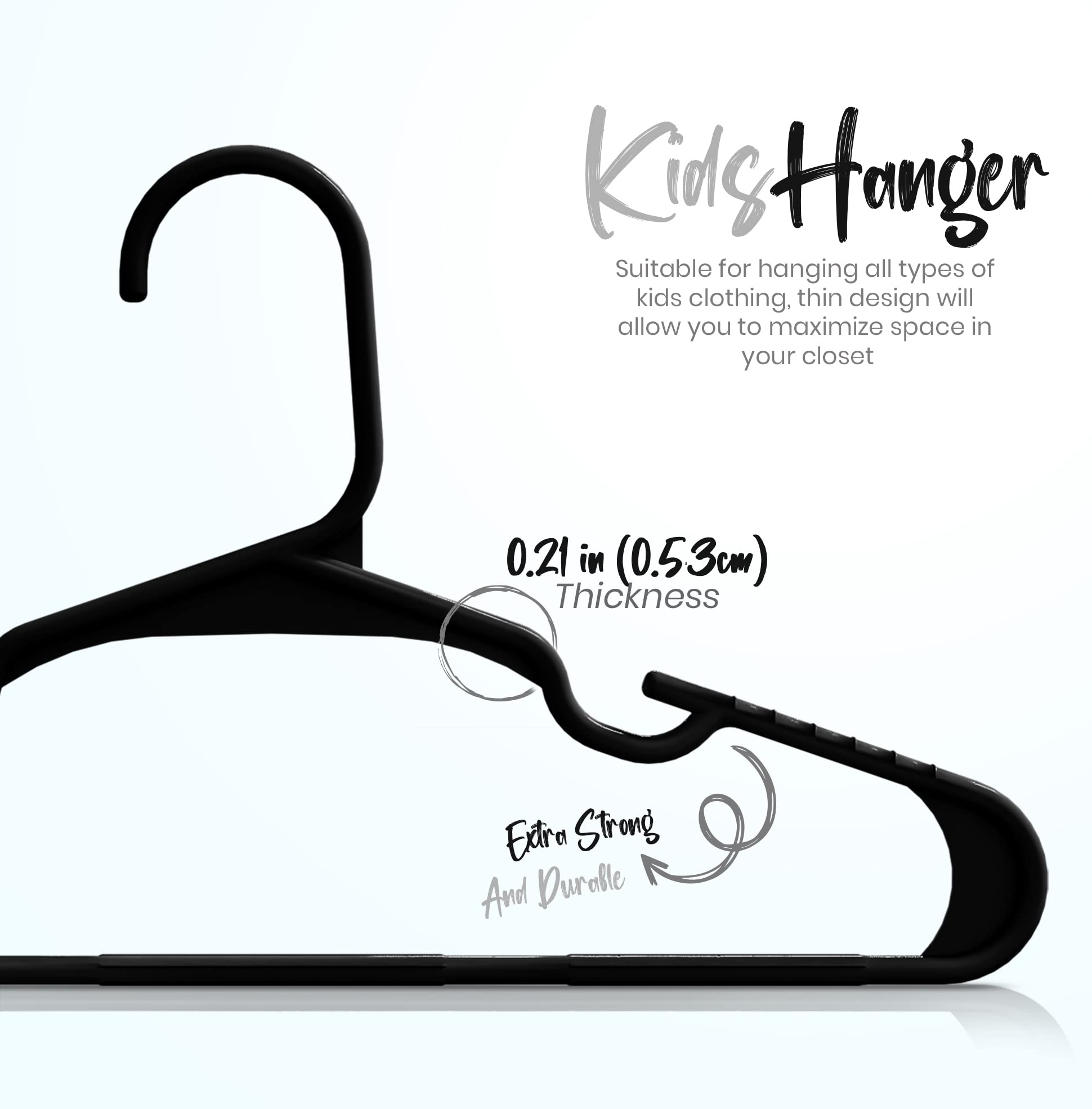 Utopia Home kids hangers with built-in shoulder grooves prevent slipping