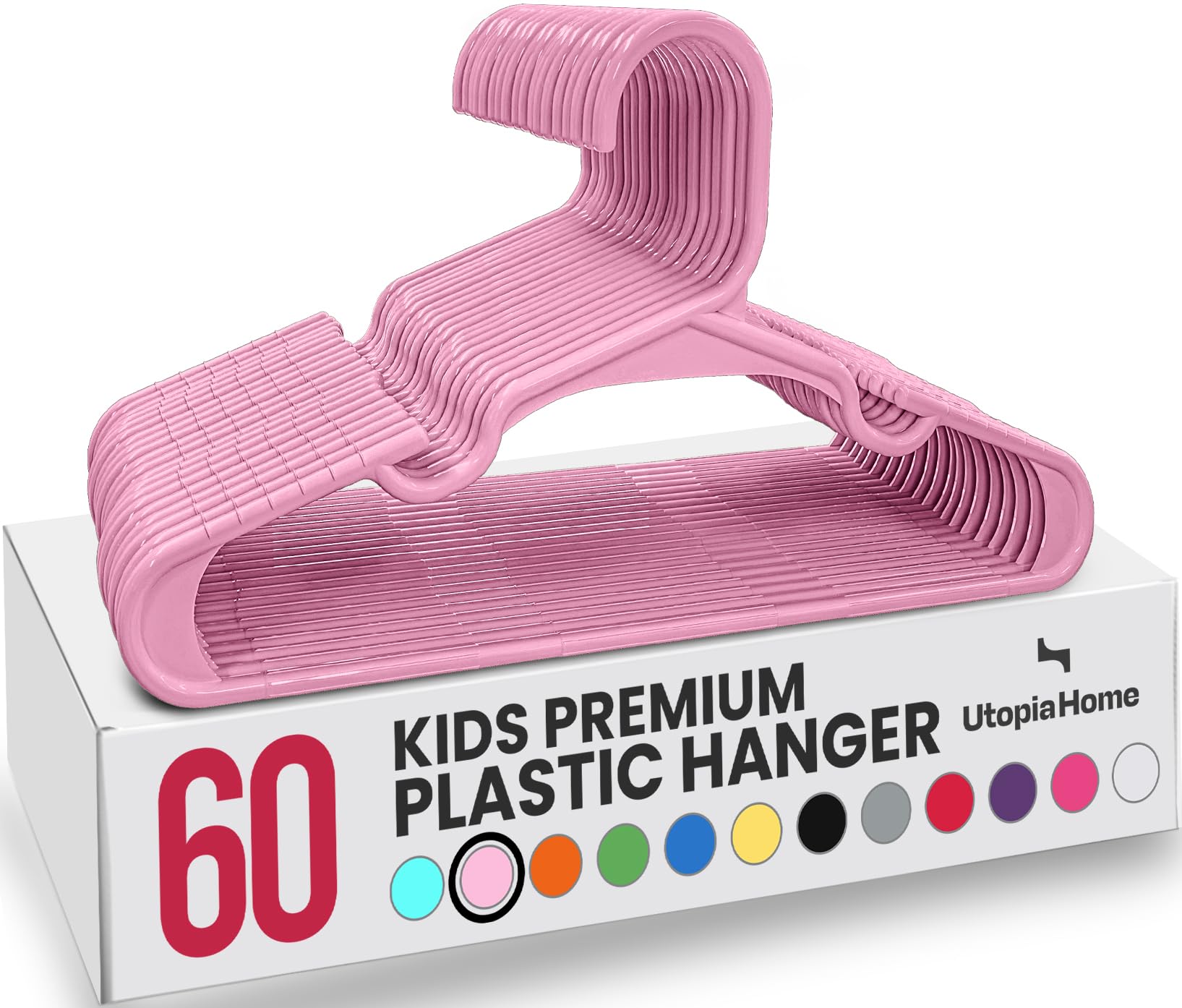 Utopia Home kids hangers with shoulder grooves for smooth clothes