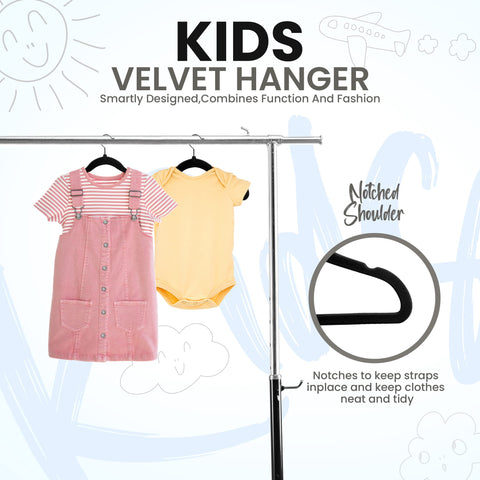 Utopia Home velvet hangers swivel 360-degree hook for easy one-handed outfit changes.