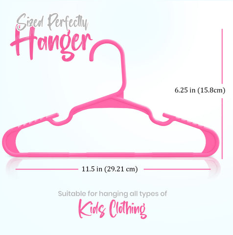 Utopia Home narrow space-saving hangers maximize closet capacity for baby wardrobes.