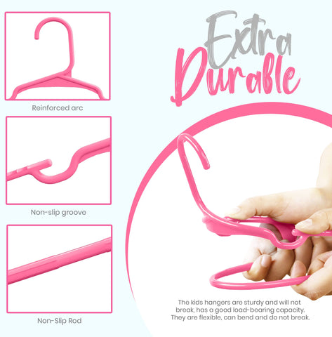 Utopia Home nursery/daycare hangers simplify closet organization for everyday use.