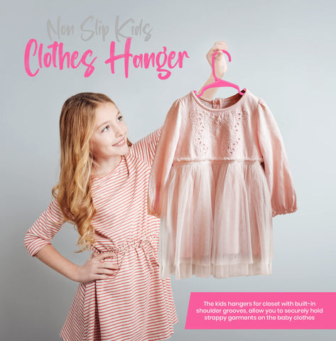 Utopia Home plastic baby hangers for a durable, affordable closet solution.