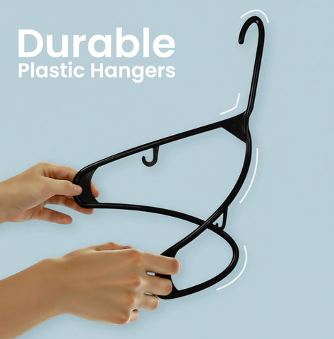 Utopia Home even-shoulder shape helps garments retain form.