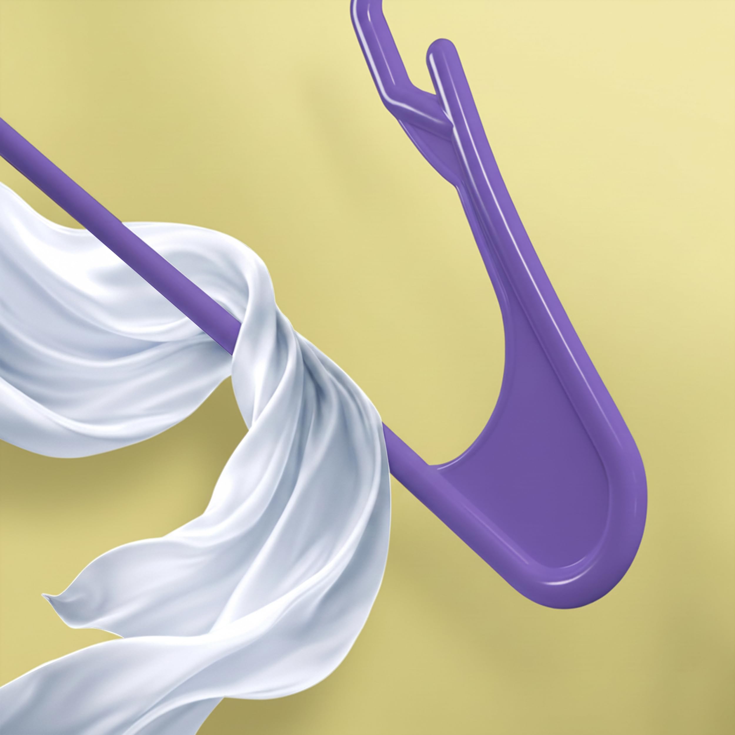 Utopia Home plastic hangers create an organized closet that's easy to navigate.