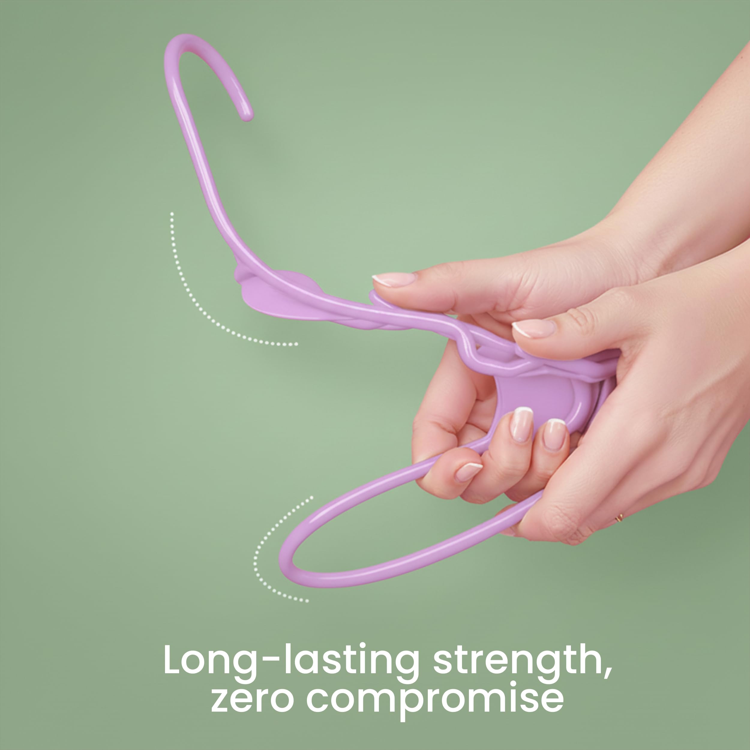 Utopia Home pink side-profile hangers highlighting slim profile for tidy shelves