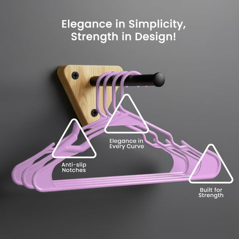 Utopia Home pink strap-hooks hangers with built-in notches for camisoles