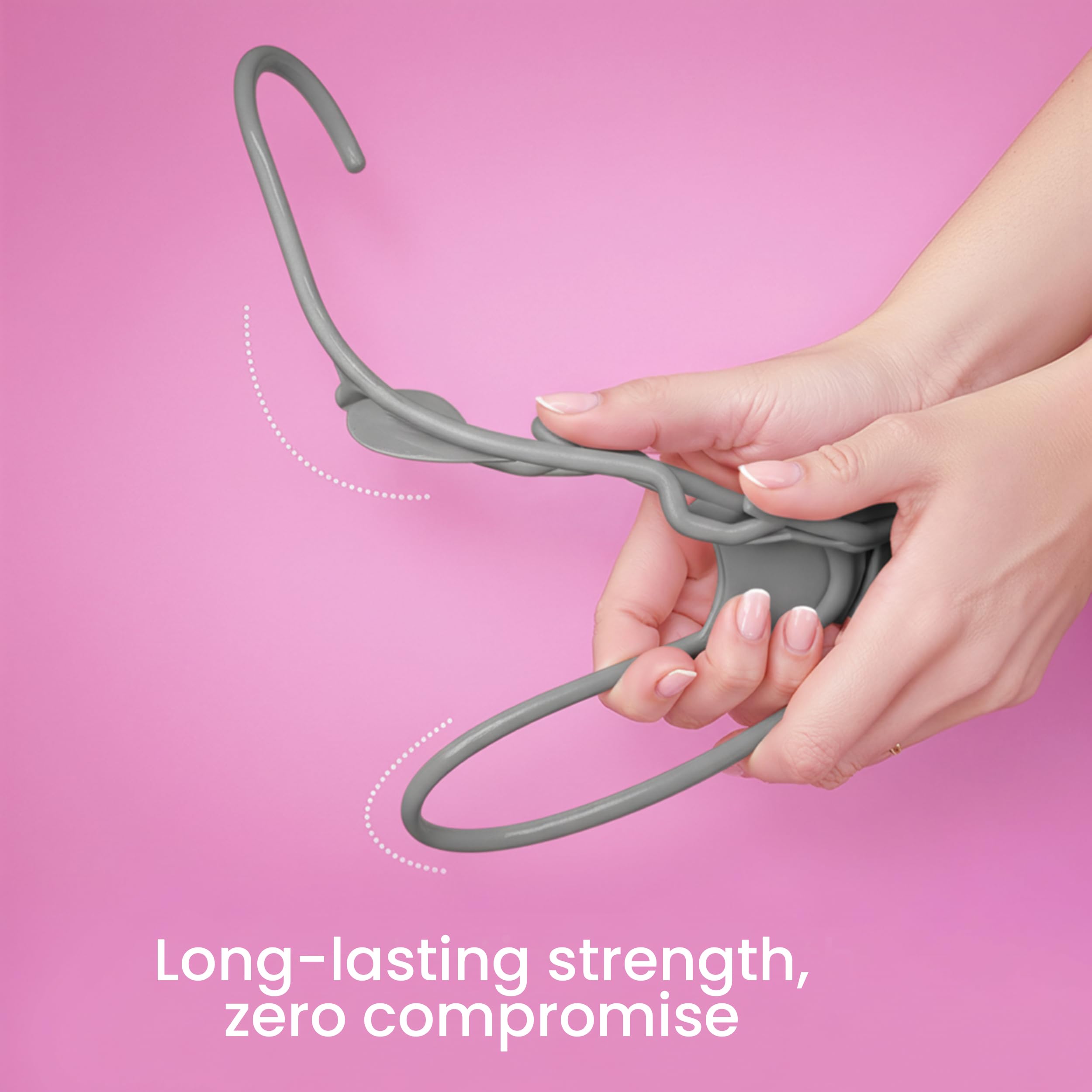 Utopia Home slim design hangers maximize closet space and reduce clutter.