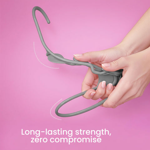 Utopia Home slim design hangers maximize closet space and reduce clutter.