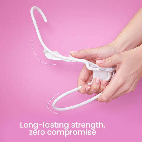 Utopia Home space-saving hangers maintain even spacing for a neat closet.