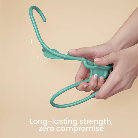 Durable plastic from Utopia Home stays straight when loading heavier garments.