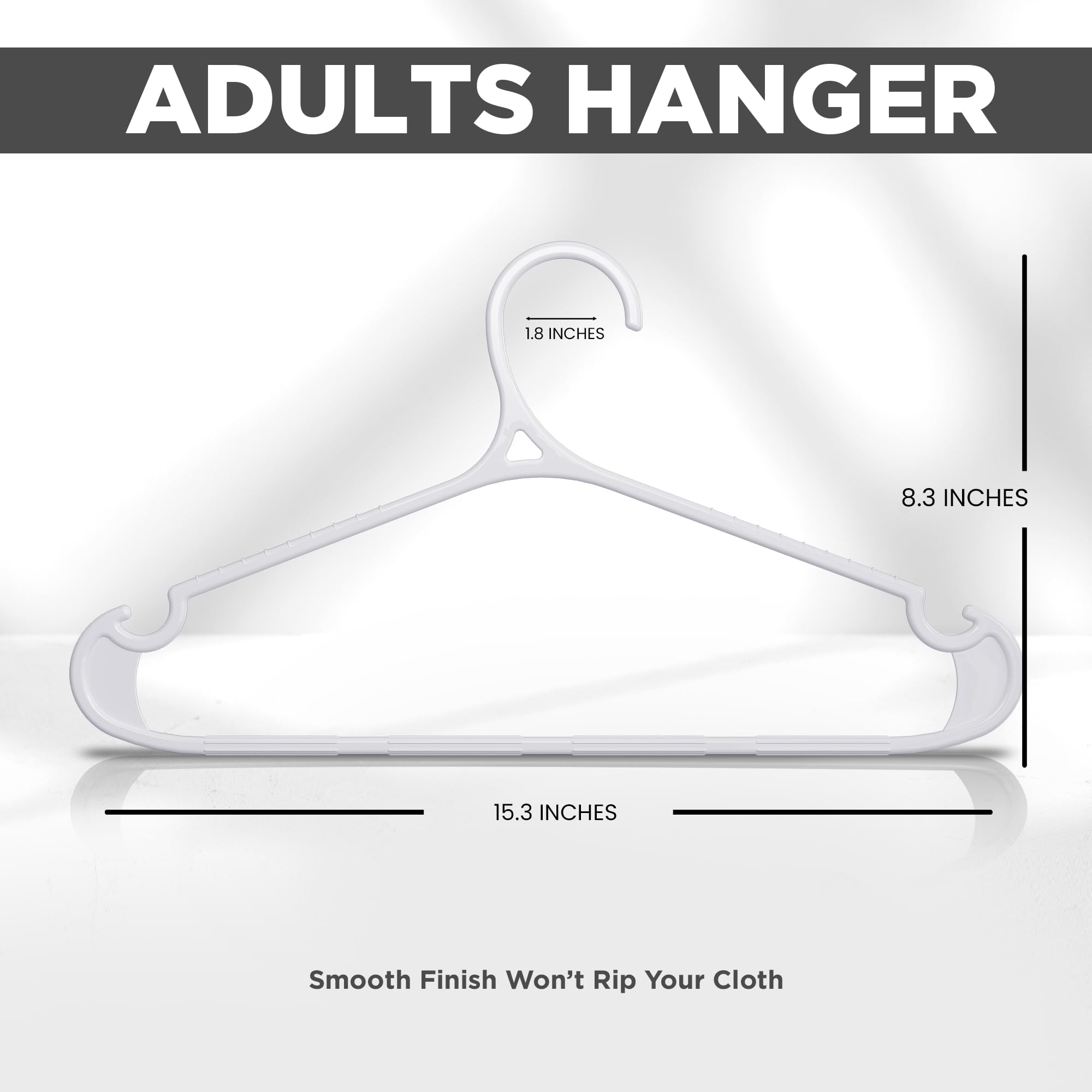 Utopia Home hangers showing shoulder grooves for strap support and garment alignment
