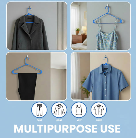 Utopia Home slim, sleek design helping maximize closet space and neat rows