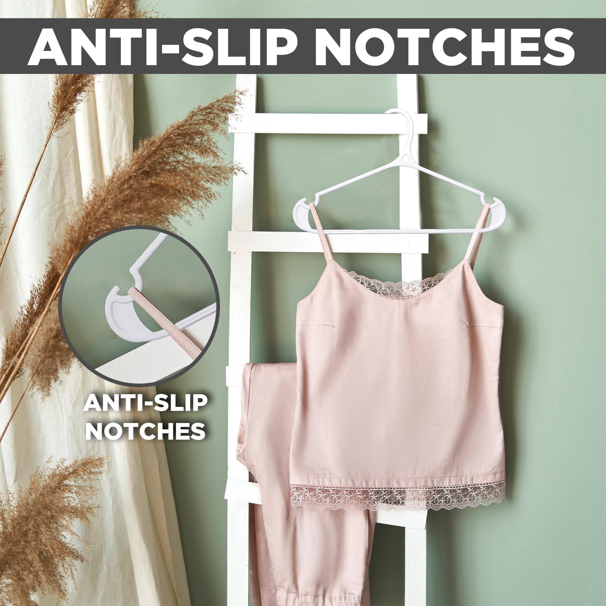 Utopia Home versatile hangers for shirts, tops, pants, and skirts