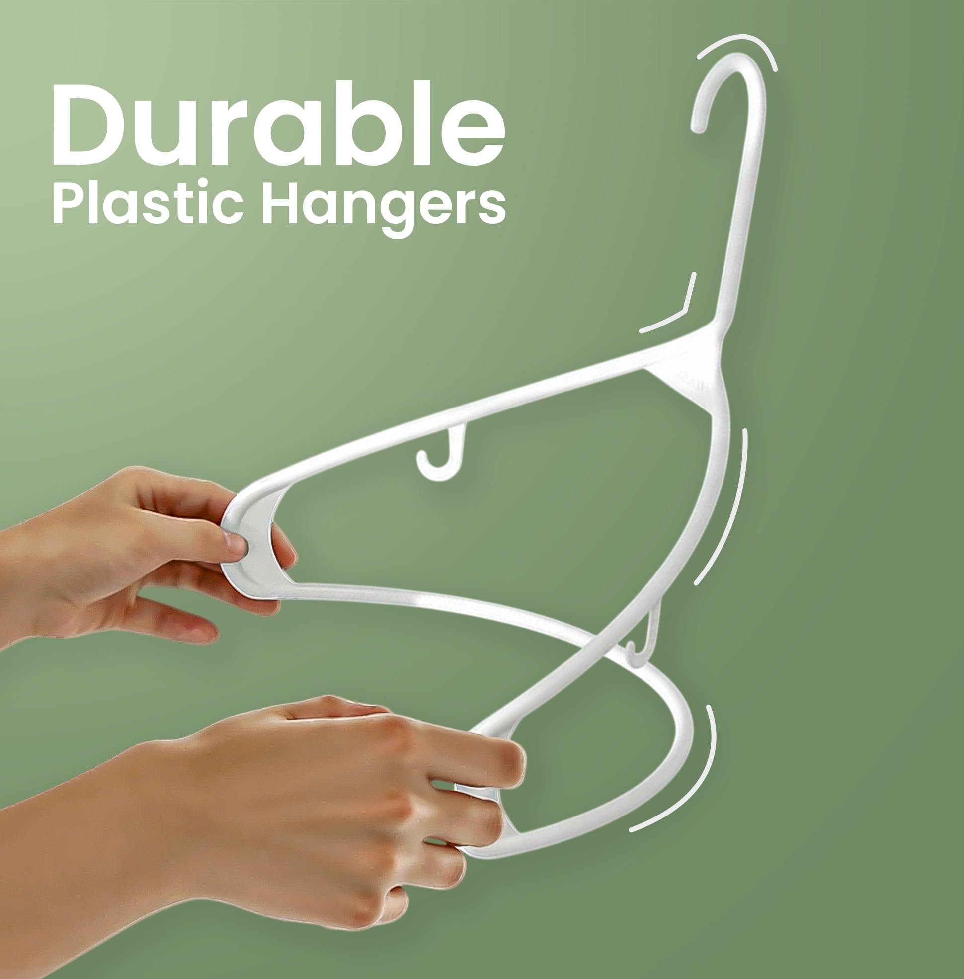 Utopia Home organized wardrobe with slim, uniform hangers.
