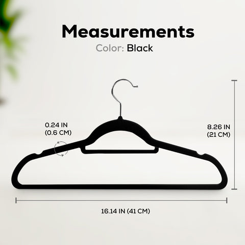 Utopia Home Velvet Hangers with non-slip surface for secure garment grip.