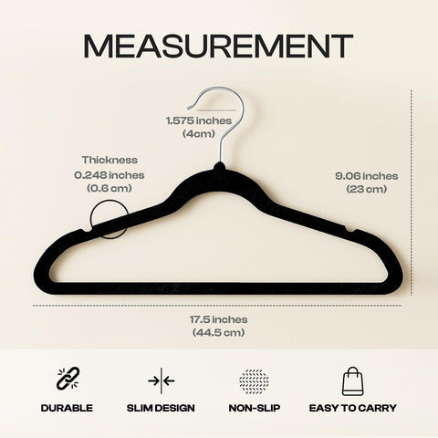 Utopia Home slim design saves closet space while keeping garments accessible.