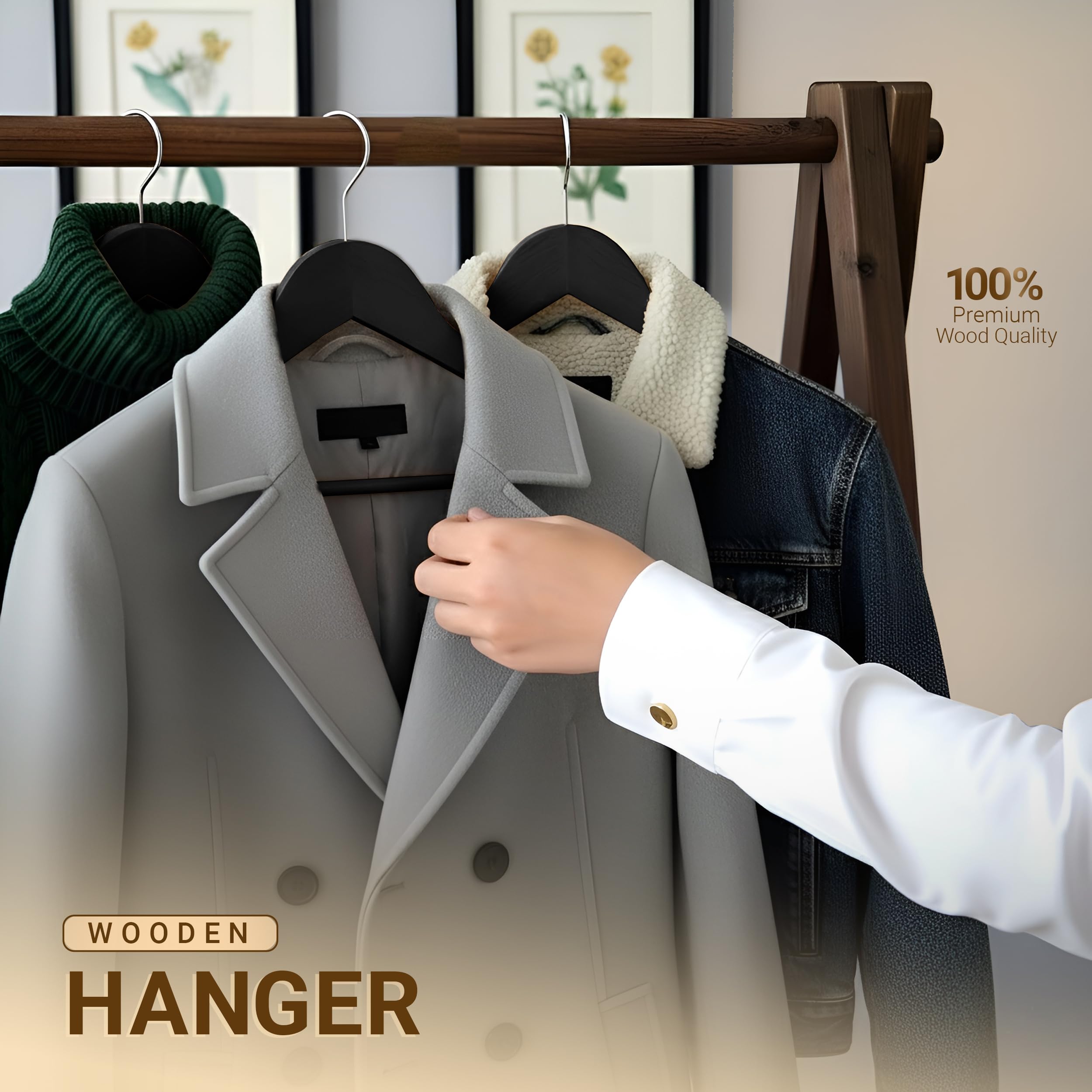Utopia Home space-saving closet organizer hanger maximizes storage and keeps items organized.