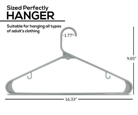 Utopia Home hangers with built-in strap hooks, keep delicate tops secure and neatly stored