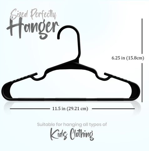 Utopia Home space-saving nursery hangers with slim profile for closets