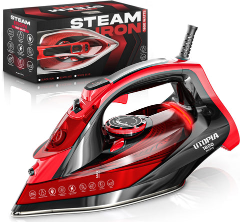 Utopia Home steam iron with non-stick soleplate for smooth pressing