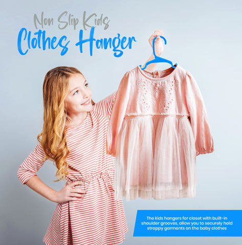Utopia Home travel-ready kids hangers for easy packing