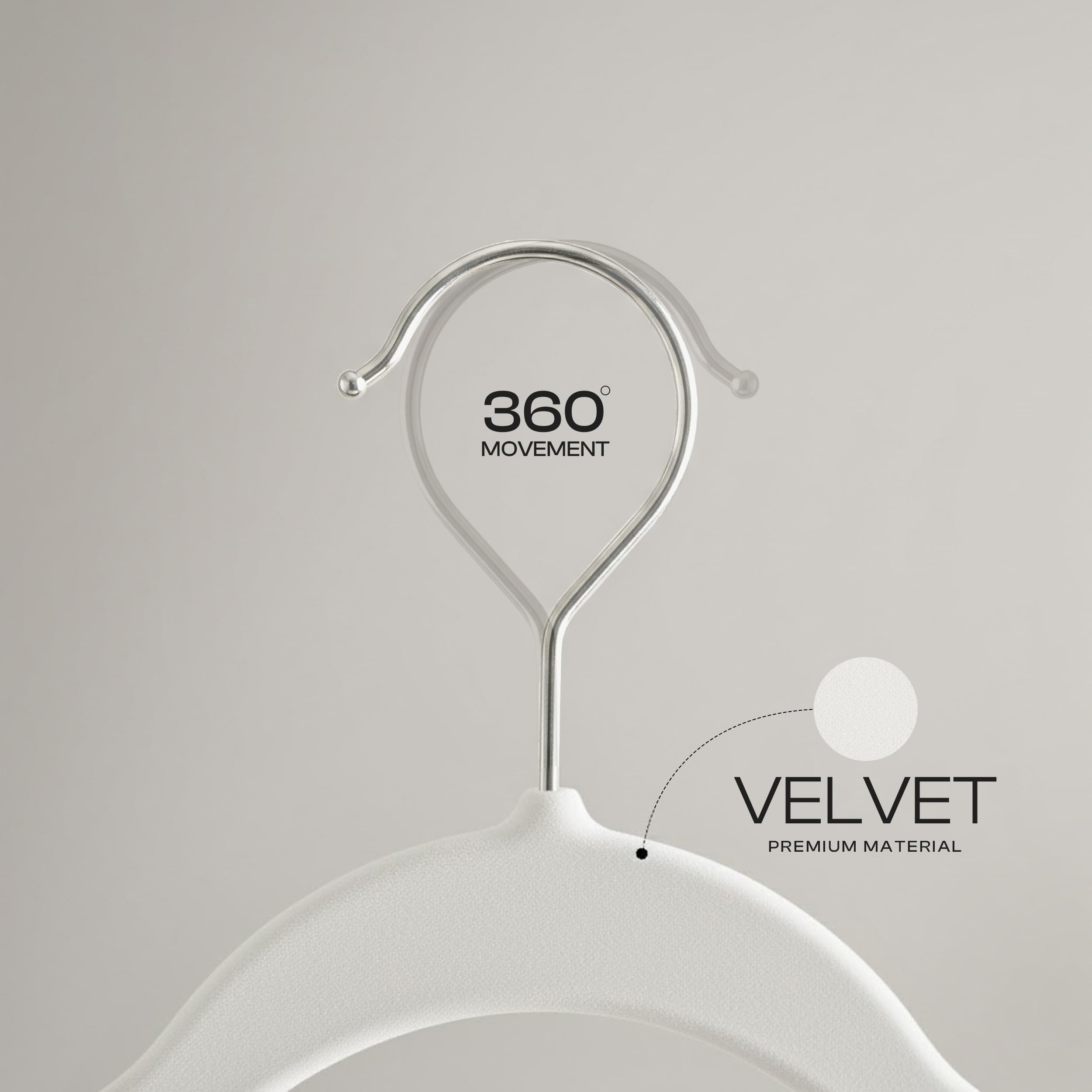 Utopia Home Velvet Hangers with secure shoulder notches for delicate straps