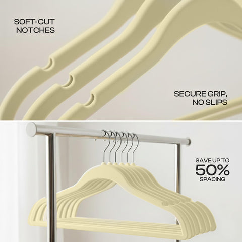 Utopia Home velvet hanger non-slip surface preventing slips and wrinkles