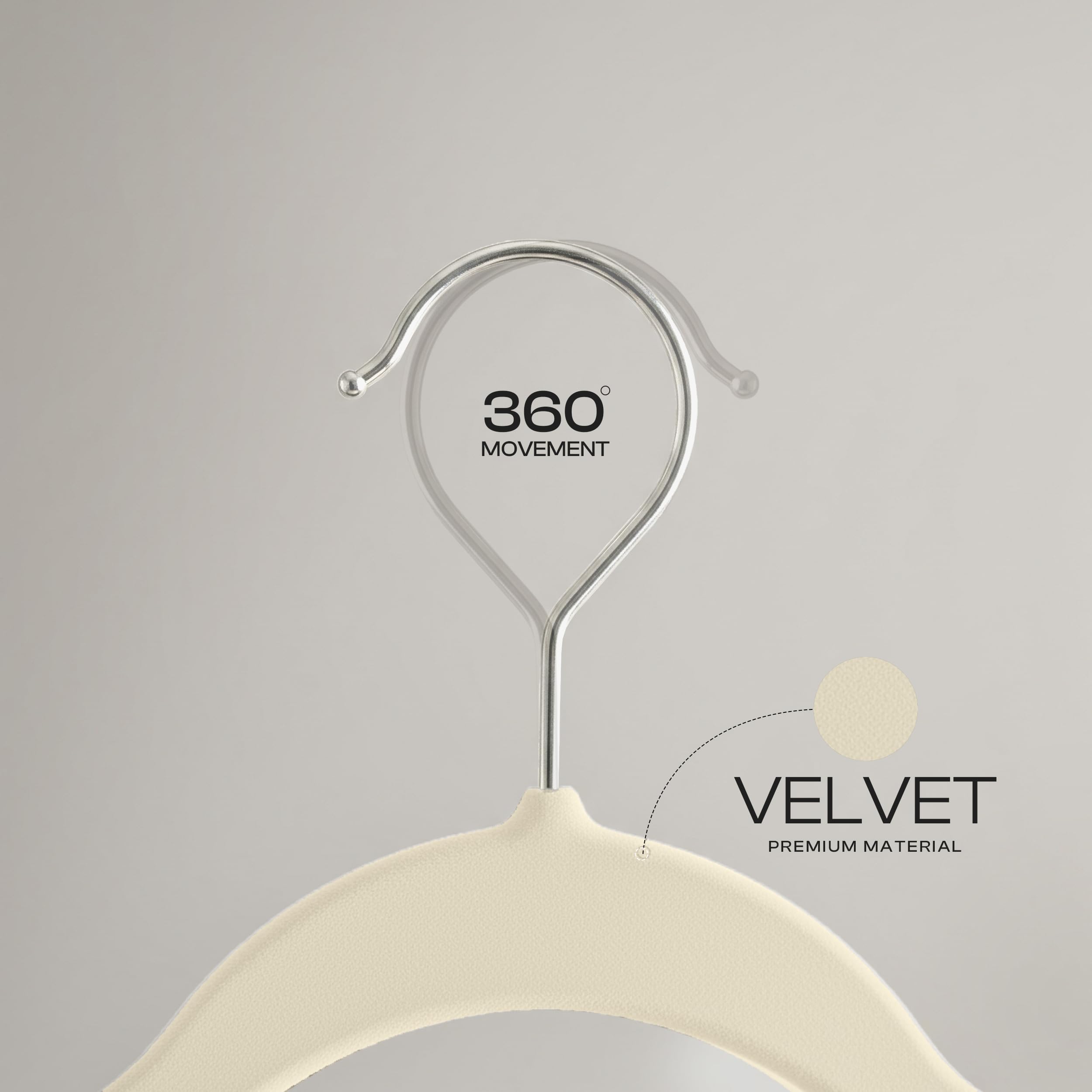 Utopia Home velvet hanger pants hanger with sturdy hook