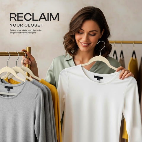 Utopia Home velvet hanger shirt hanger prevents creases