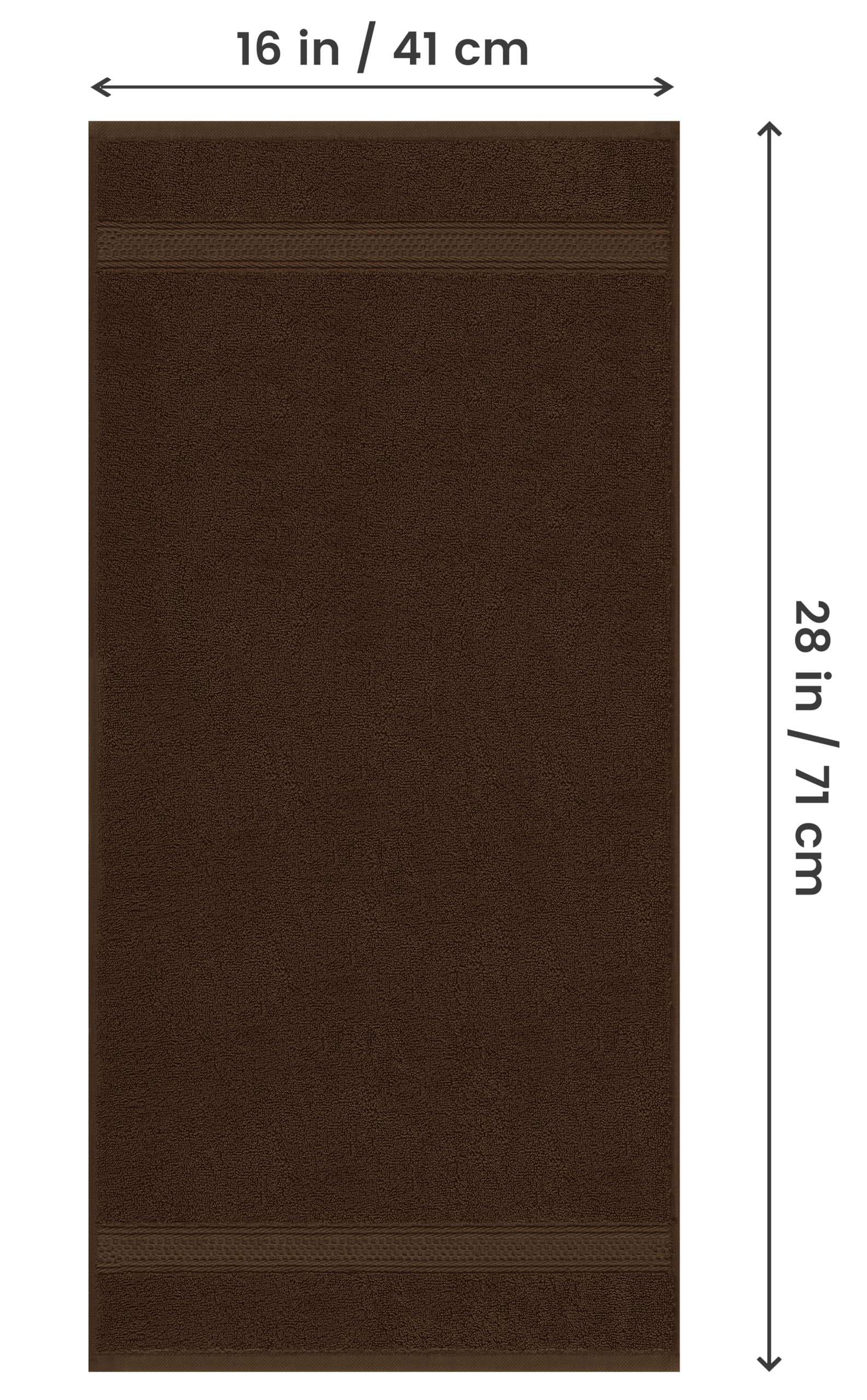 Utopia Towels 100% ring spun cotton weave delivers fade-resistant quality and durability.