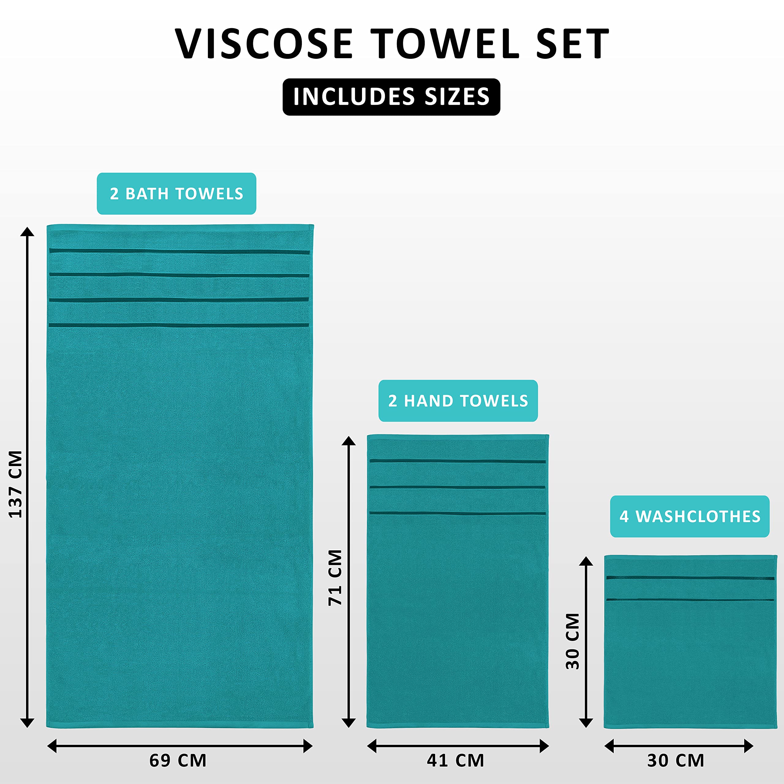 Utopia Towels hand towels 16x28 inches for quick-drying daily use.