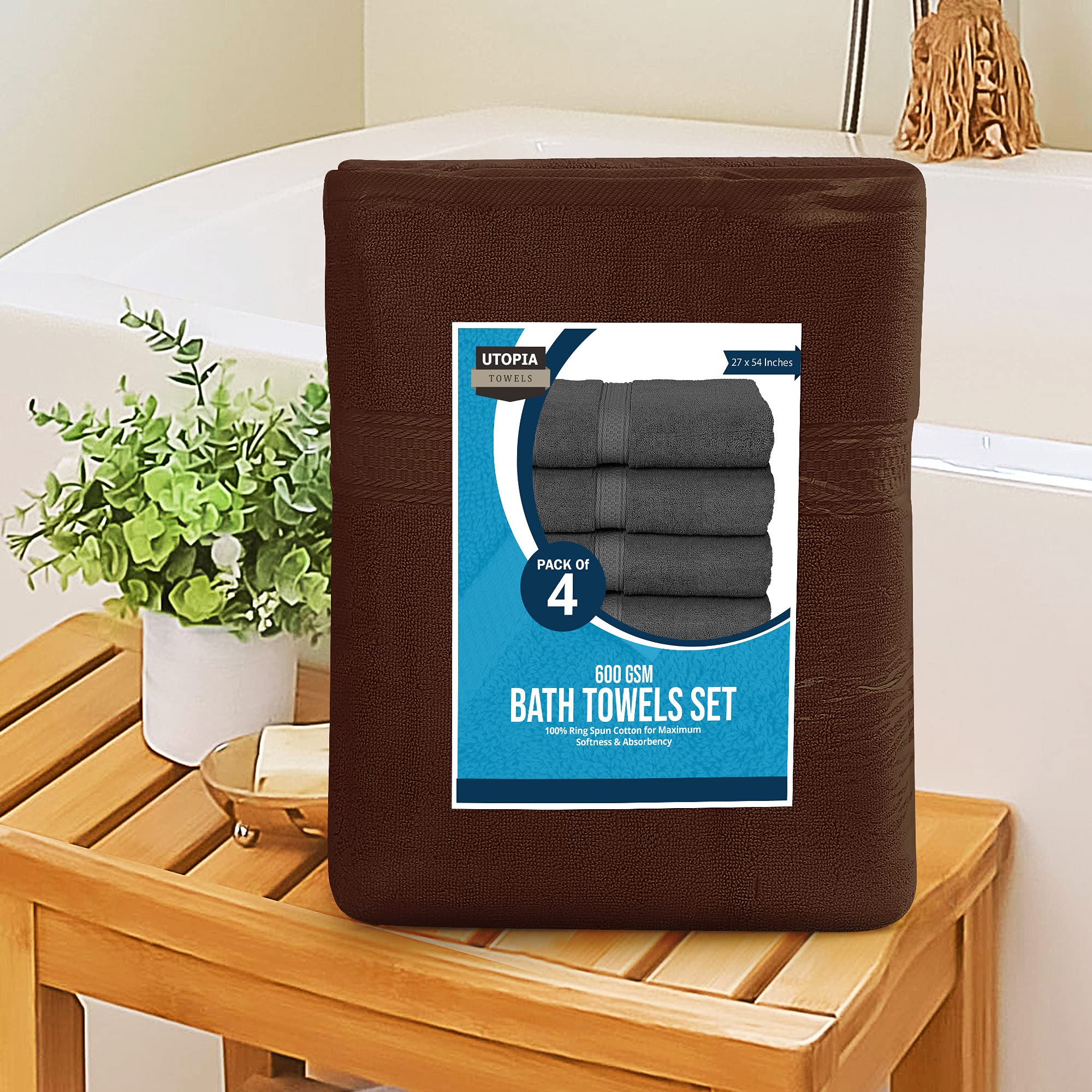 Utopia Towels versatile set suitable for bath, poolside, gym, or spa.