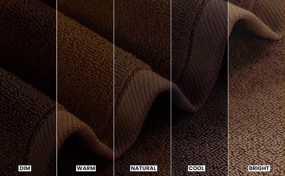 Utopia Towels dark brown color adds a refined look to any bathroom.