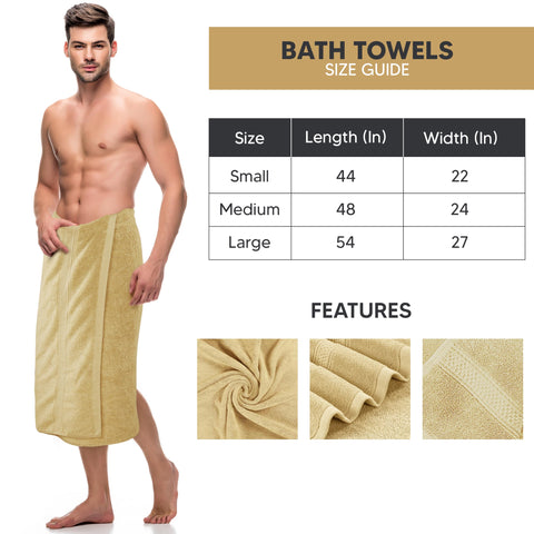 Utopia Towels beige towels draped on rack, seamless fit for any bathroom