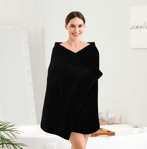Utopia Towels 4Pack folded display, showcasing compact storage and luxurious color options.