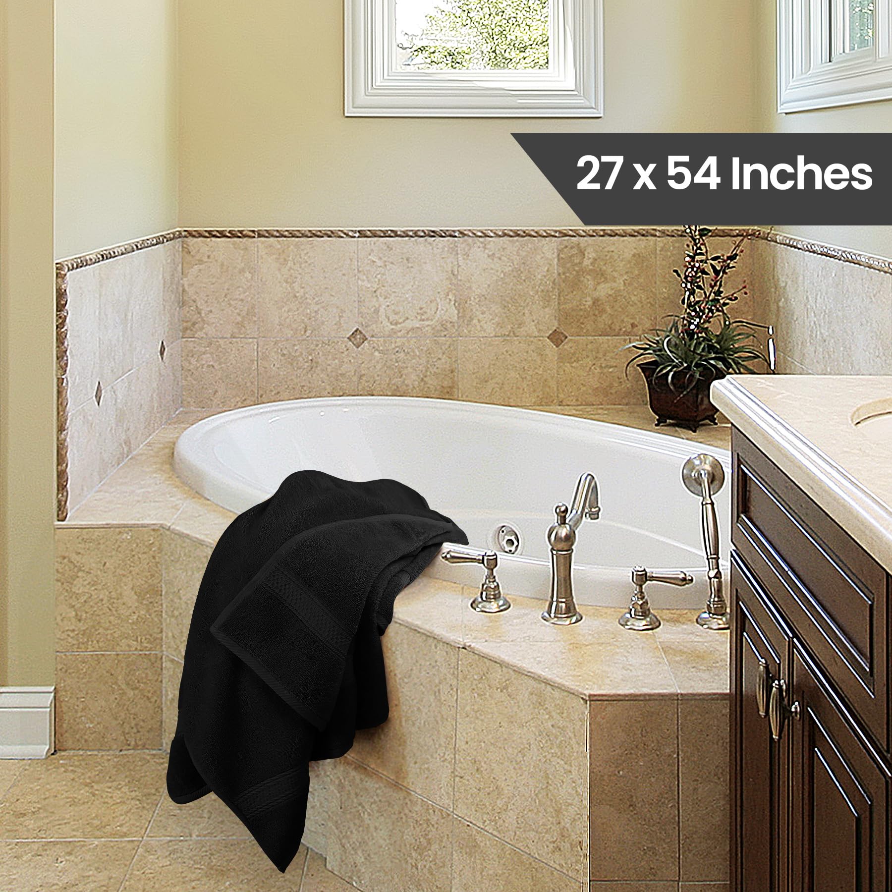Utopia Towels 4Pack packaging, ready for easy hotel or dorm setup.
